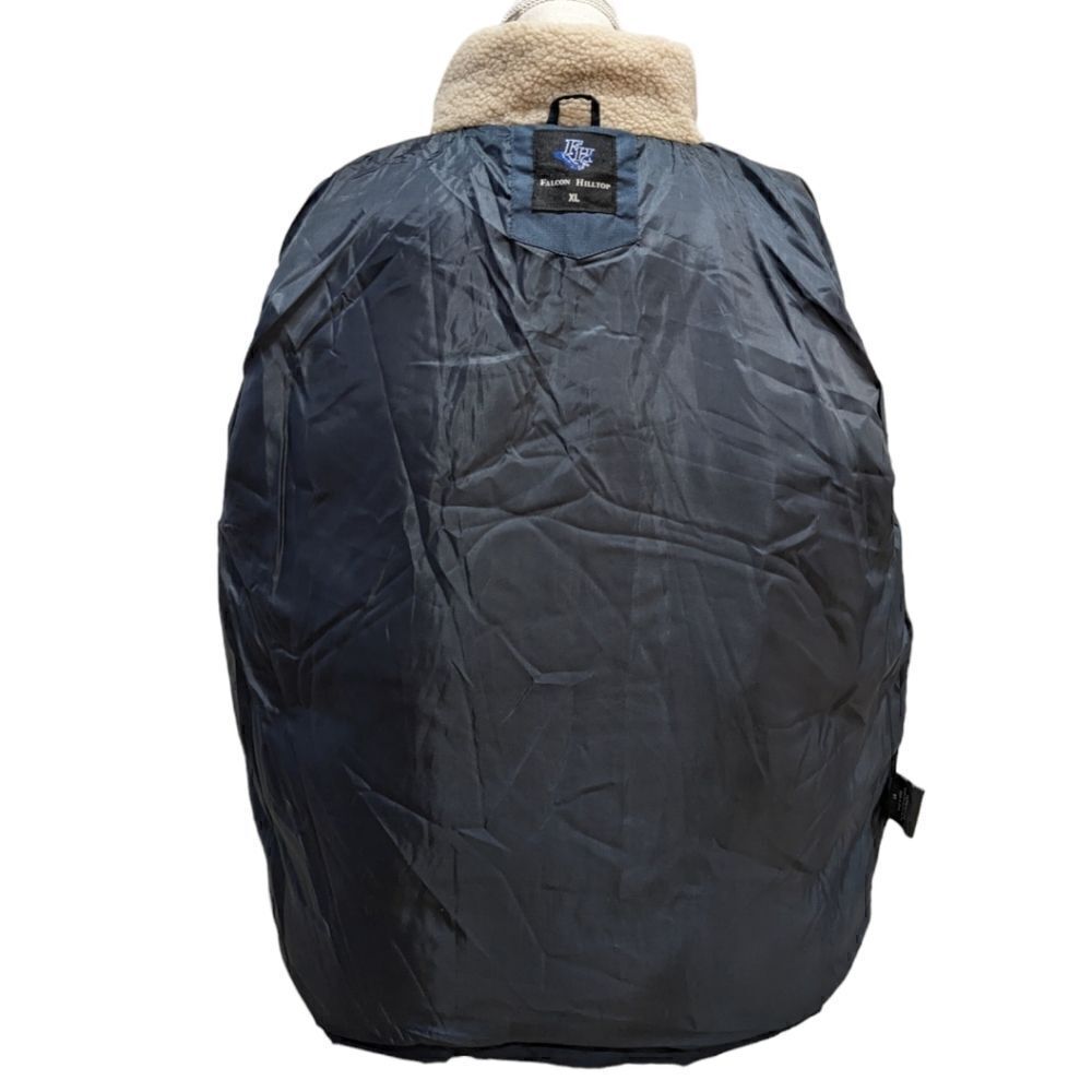 Falcon Hilltop Men's Sherpa Collar Padded Chest Pocket Jacket- Navy Size XL NWT - Picture 7 of 11